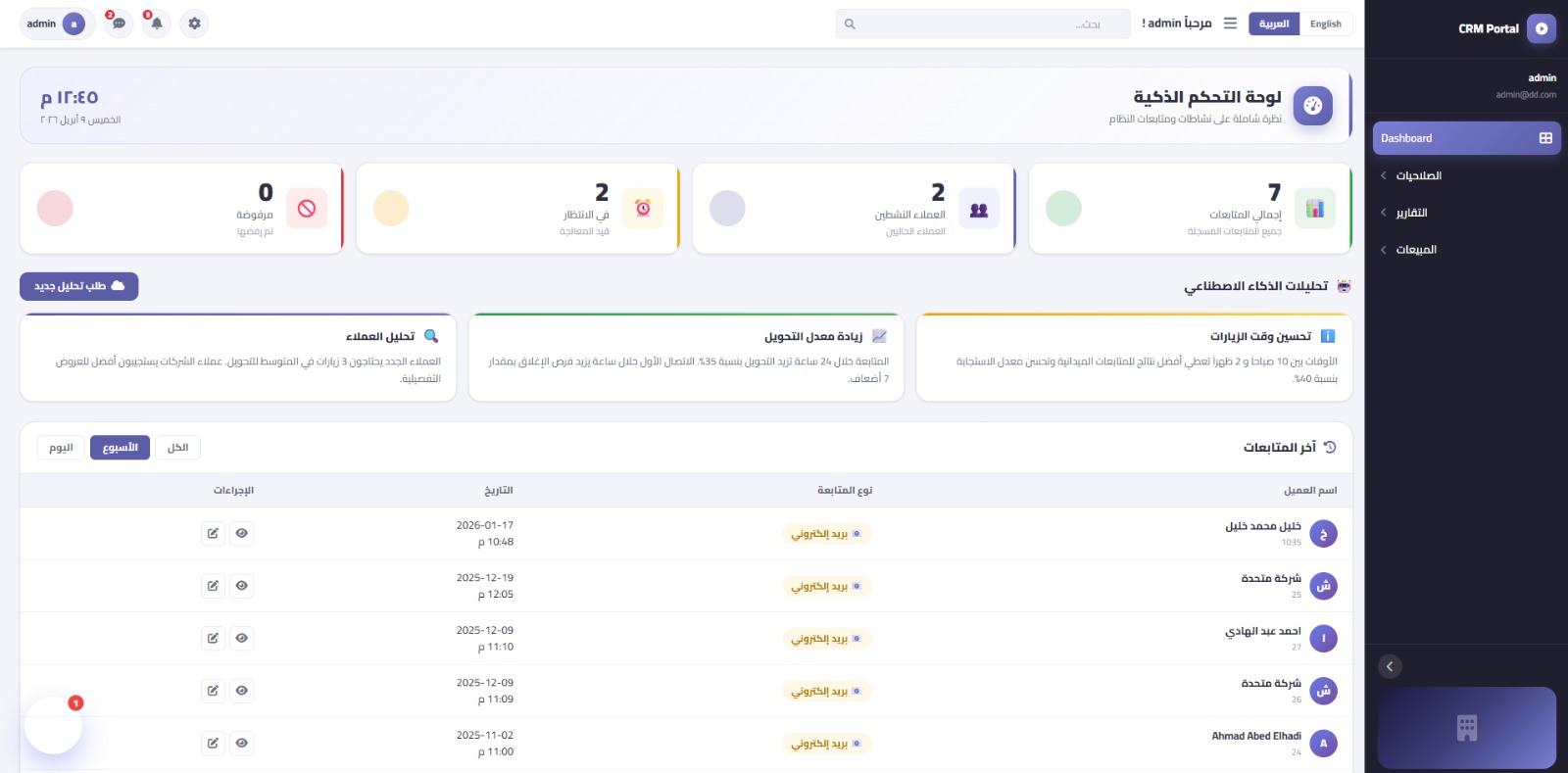 صورة نظام CRM